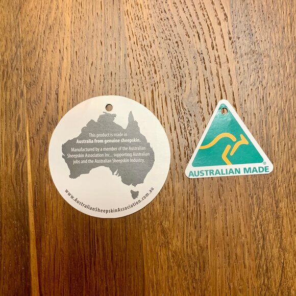 UGG Australian Made Sheepskin Boots Kids 7 Navy Blue Shearling Toddler Boot NEW - Picture 10 of 11